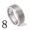 Unisex Geometric Frosted Titanium Steel Ring With Rose Gold Electroplated Finish Personality Style Jewelry