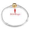 Unisex Geometric Metal Electroplated Snake Bone Bracelet With Crown Zircon And Logo Diy
