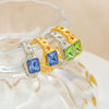 Unisex Geometric Natural Style Electroplated Stainless Steel Ring