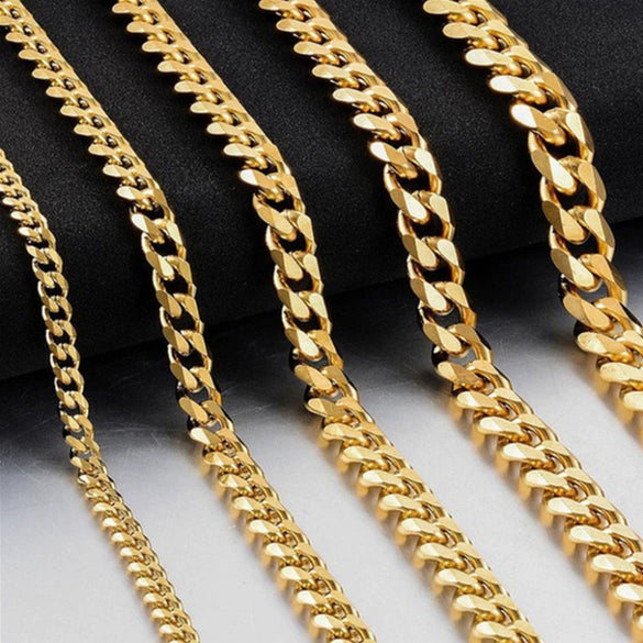 Unisex Geometric Original Design Gold Silver Black Stainless Steel Necklace With Fruit Rhombus Patterns And Side Chain Featuring Polish Processing Technology