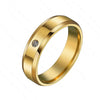 Simple Style Geometric 201 Stainless Steel Zircon 18K Gold Plated Unisex