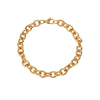 Unisex Geometric Titanium Steel Oshaped Bracelet Anklet Clothes Chain With Electroplating