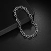 Unisex Geometric Titanium Steel Oshaped Bracelet Anklet Clothes Chain With Electroplating