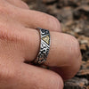 Unisex Gold Tone Stainless Steel Eye Motif Ring With Polished Finish And Distinctive Statement Style