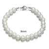 Unisex Handmade Geometric Imitation Pearl Stainless Steel Bracelet