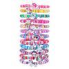 Unisex Handmade Multilayer Stacked Dripping Rainbow Unicorn Cartoon Soft Polymer Clay Bracelet With Animal Zodiac Design