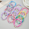 Unisex Handmade Multilayer Stacked Dripping Rainbow Unicorn Cartoon Soft Polymer Clay Bracelet With Animal Zodiac Design