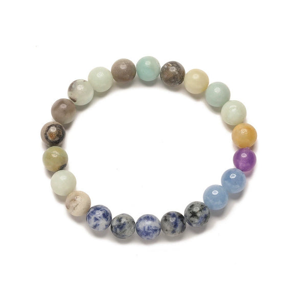 Unisex Handmade Planet Bracelet With Natural Stone And Agate Animals Zodiac Pattern