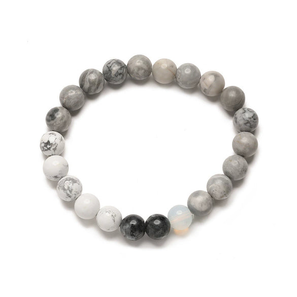 Unisex Handmade Planet Bracelet With Natural Stone And Agate Animals Zodiac Pattern