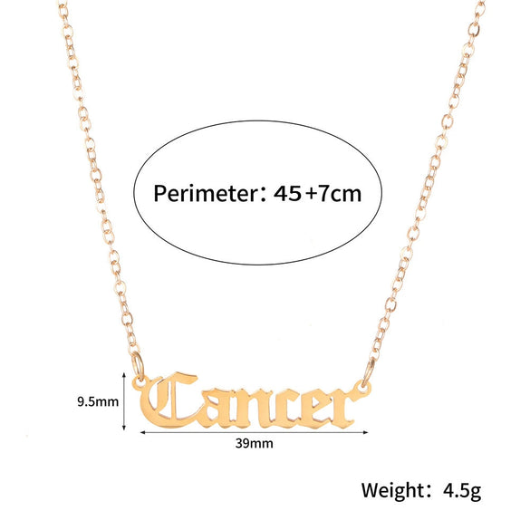Unisex Handmade Stainless Steel And Titanium Steel Constellation Bamboo Chain Necklace In Ins Style