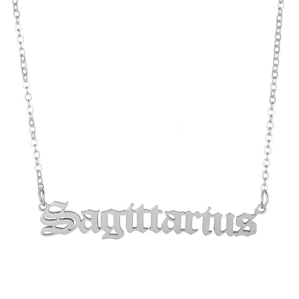 Unisex Handmade Stainless Steel And Titanium Steel Constellation Bamboo Chain Necklace In Ins Style