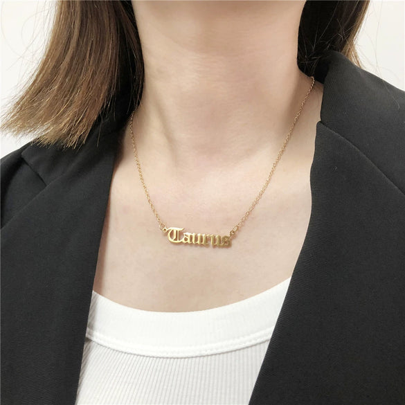 Unisex Handmade Stainless Steel And Titanium Steel Constellation Bamboo Chain Necklace In Ins Style