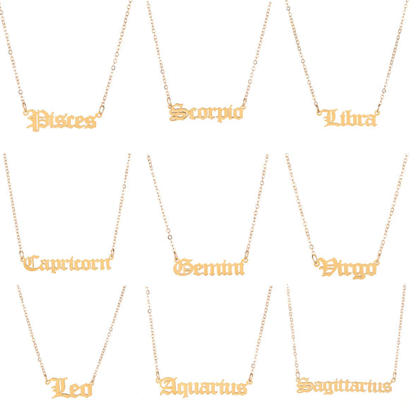 Unisex Handmade Stainless Steel And Titanium Steel Constellation Bamboo Chain Necklace In Ins Style