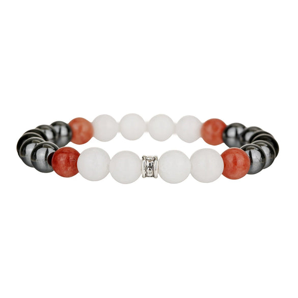 Unisex Handmade Stone Geometric Style Couple Bracelets