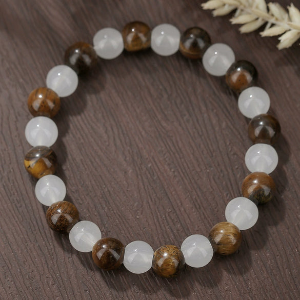 Unisex Handmade Stone Geometric Style Couple Bracelets