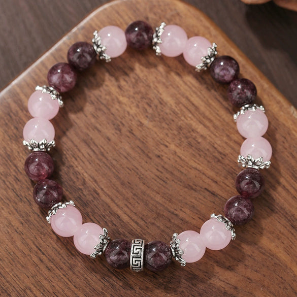 Unisex Handmade Stone Geometric Style Couple Bracelets