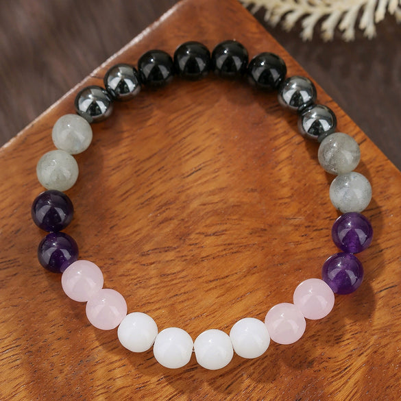 Unisex Handmade Stone Geometric Style Couple Bracelets