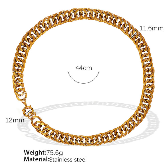 Unisex Handmade 316L Stainless Steel Retro Geometric Wave Pattern Necklaces And Bracelets With Electroplating Highend Jewelry