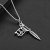 Unisex Hip Hop Alloy Pendant Necklace With Snake Bone Chain Cartoon Animal Zodiac Design Electroplated Streetwear Accessory