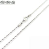 Unisex Hip Hop Fashion Button Rope Titanium Steel And Stainless Steel Twist Chain Necklace With Geometric Pattern And Electroplating Treatment
