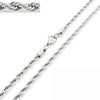 Unisex Hip Hop Fashion Button Rope Titanium Steel And Stainless Steel Twist Chain Necklace With Geometric Pattern And Electroplating Treatment