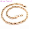 Unisex Hip Hop Fashion Button Rope Titanium Steel And Stainless Steel Twist Chain Necklace With Geometric Pattern And Electroplating Treatment