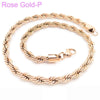 Unisex Hip Hop Fashion Button Rope Titanium Steel And Stainless Steel Twist Chain Necklace With Geometric Pattern And Electroplating Treatment