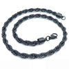 Unisex Hip Hop Fashion Button Rope Titanium Steel And Stainless Steel Twist Chain Necklace With Geometric Pattern And Electroplating Treatment