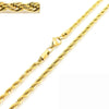 Unisex Hip Hop Fashion Button Rope Titanium Steel And Stainless Steel Twist Chain Necklace With Geometric Pattern And Electroplating Treatment