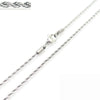 Unisex Hip Hop Fashion Button Rope Titanium Steel And Stainless Steel Twist Chain Necklace With Geometric Pattern And Electroplating Treatment