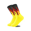 Unisex Hip-Hop Flame Cotton Ankle Socks A Pair