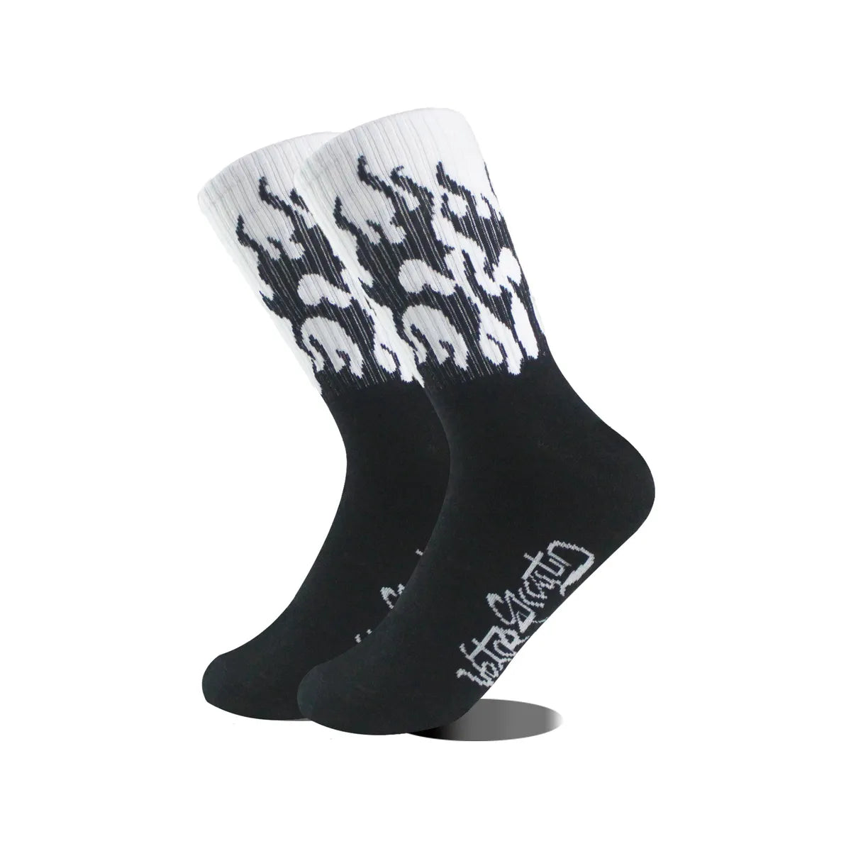 Unisex Hip-Hop Flame Cotton Ankle Socks A Pair