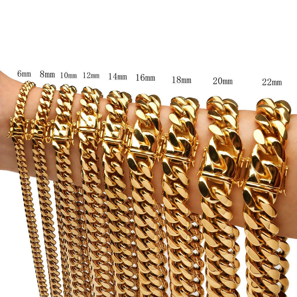 Unisex Hip Hop Personality Stainless Steel Vervain Chain Necklace With Geometric Design