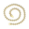 Unisex Hip Hop Style Alloy Cuban Chain Necklace Set With Diamonds And Geometric Triangle Stitching