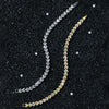 Unisex Hiphop Geometric Alloy Heartshaped Stitching Chain Bracelet With Electroplating