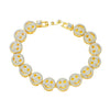 Unisex Hiphop Style Alloy Cuban Chain Necklace With Exaggerated Smiling Face And Diamond Design Geometric Pattern