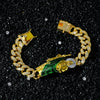 Unisex Hiphop Style Alloy Diamond Chain With Cartoon Characters And Electroplating Treatment
