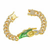 Unisex Hiphop Style Alloy Diamond Chain With Cartoon Characters And Electroplating Treatment
