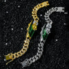 Unisex Hiphop Style Alloy Diamond Chain With Cartoon Characters And Electroplating Treatment