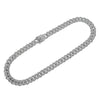 Unisex Hiphop Style Alloy Necklace With Geometric Pattern And Diamond Design Cuban Chain