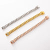 Unisex Hiphop Style Alloy Necklace With Geometric Pattern And Diamond Design Cuban Chain