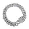 Unisex Hiphop Style Alloy Necklace With Geometric Pattern And Diamond Design Cuban Chain