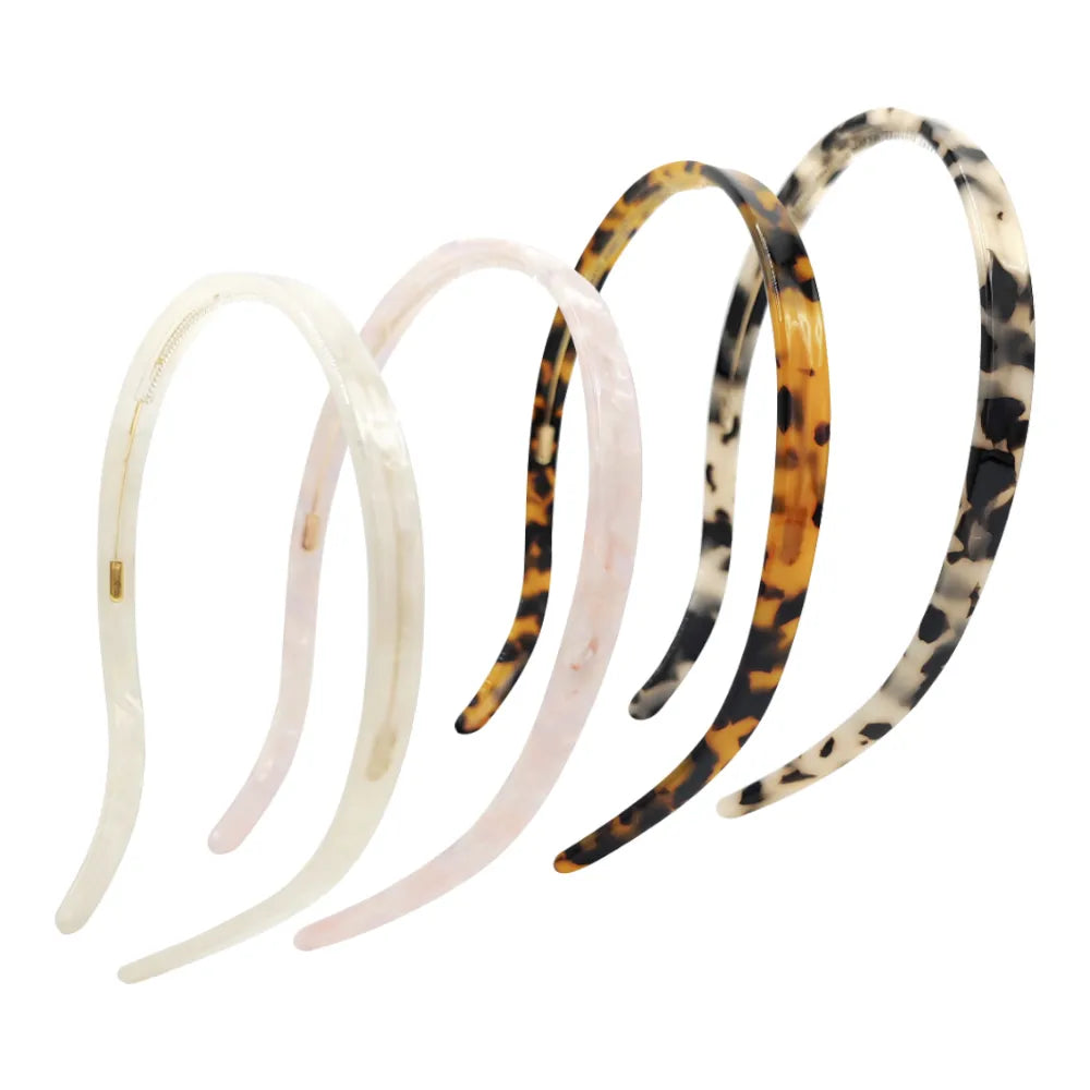 Unisex IG Style French Style Simple Style Color Block Leopard Acetic Acid Sheets Hair Band