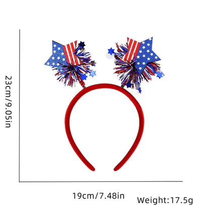 Unisex IG Style Modern Style Letter American Flag Plastic Hair Band