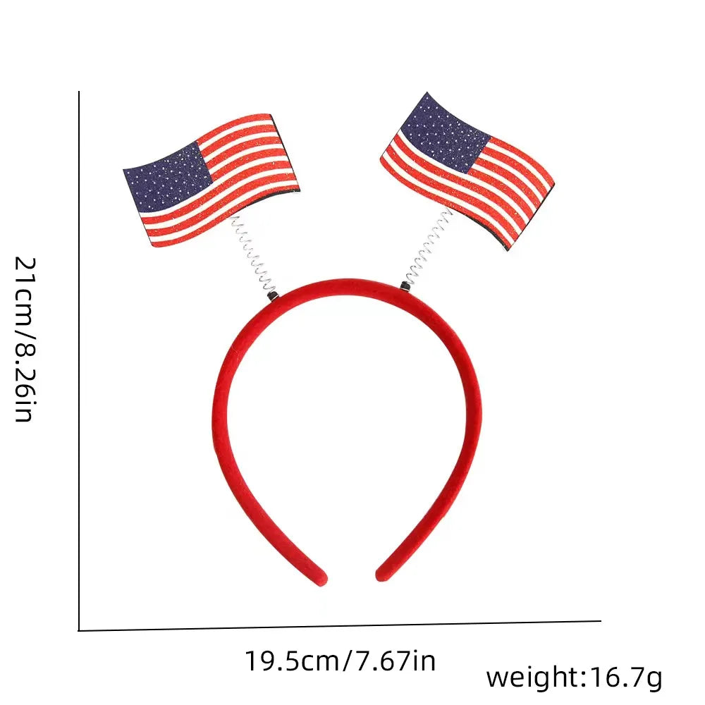 Unisex IG Style Modern Style Letter American Flag Plastic Hair Band