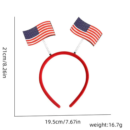 Unisex IG Style Modern Style Letter American Flag Plastic Hair Band