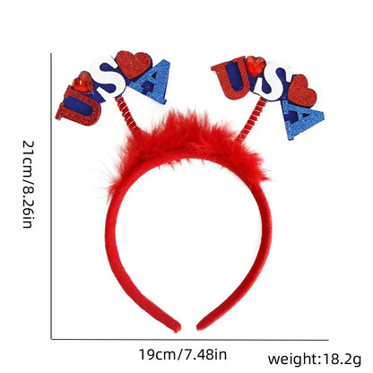 Unisex IG Style Modern Style Letter American Flag Plastic Hair Band