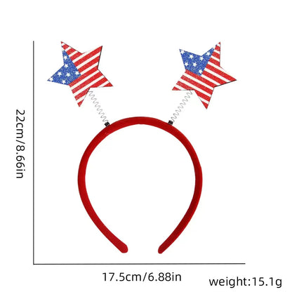 Unisex IG Style Modern Style Letter American Flag Plastic Hair Band