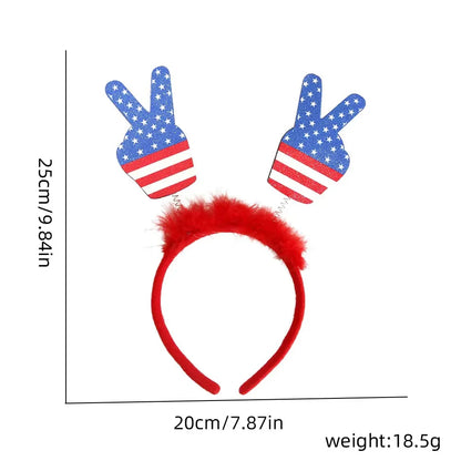 Unisex IG Style Modern Style Letter American Flag Plastic Hair Band