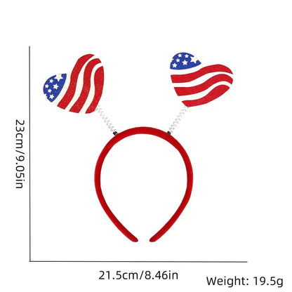 Unisex IG Style Modern Style Letter American Flag Plastic Hair Band